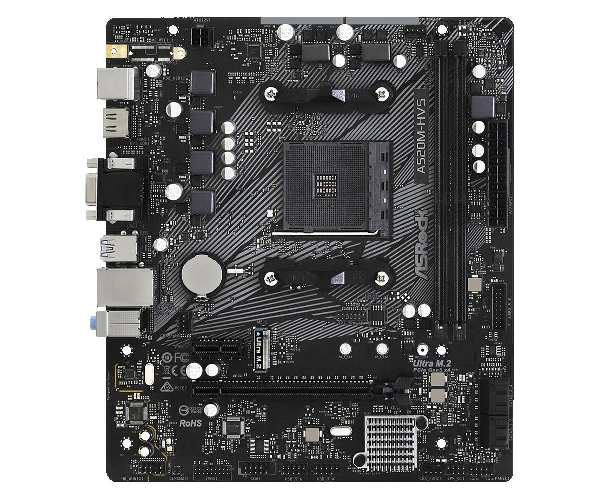 Материнская плата ASRock A520M-HVS DDR4