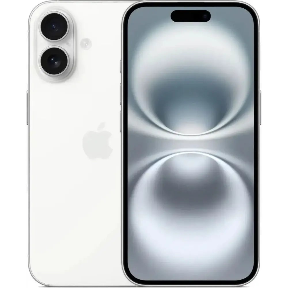 Смартфон Apple iPhone 16 128Gb A3287 белый (MYE93HN/A)